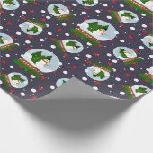 Snowman Snow Globes ラッピングペーパー (角)