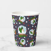 Snowman Snow Globes 紙コップ (正面)