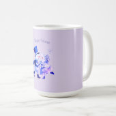 Snowman & Snowgirl Dance - Winter Holidays Vintage コーヒーマグカップ (正面右)