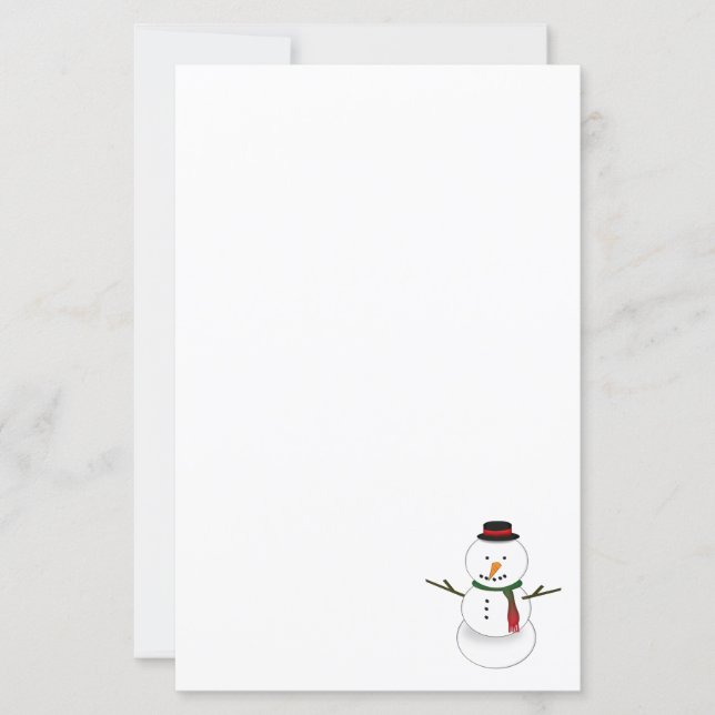 Snowman Stationery (正面)
