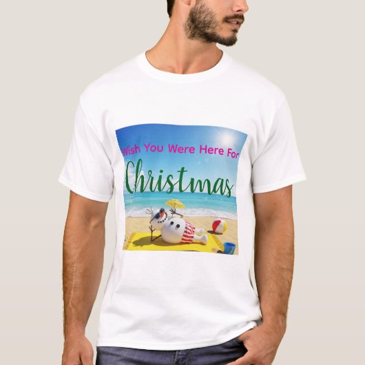 Snowman Sunbathing Tシャツ (正面)
