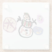 Snowman sweet ガラスコースター (裏面)