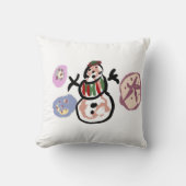 Snowman sweet クッション (正面)