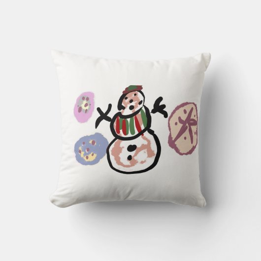 Snowman sweet クッション (正面)