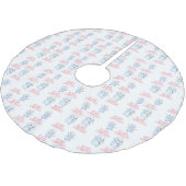 Snowman Tree Skirt ブラッシュドポリエステルツリースカート (アングル)