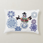 Snowman warm  アクセントクッション (裏面)