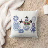 Snowman warm クッション (ブランケット)