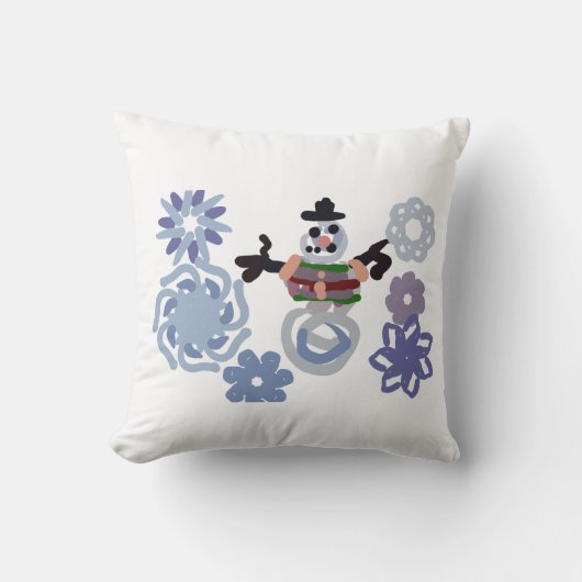 Snowman warm クッション (正面)