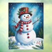 Snowman Window Cling ウィンドウサイン (シート3)