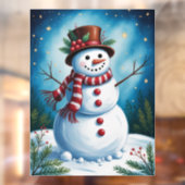Snowman Window Cling ウィンドウサイン (シート2)