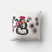Snowman winter クッション (正面)