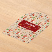 Snowman Winter Holiday - Merry Christmas アクリル招待状 (レイダウン)