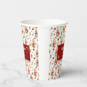 Snowman Winter Holiday - Merry Christmas 紙コップ (右)