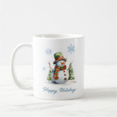 Snowman Winter Mug – Custom Holiday Gift コーヒーマグカップ (左)