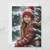 Snowman Winter Party Christmas Holiday Birthday 招待状 (裏面)