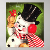 Snowman with Bird ポスター (正面)