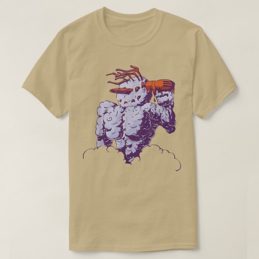 Snowman With Blow Dryer Snow Winter  Tシャツ (デザイン正面)