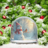 Snowman with Cardinal Merry Christmas (クリスマス)