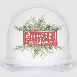 Snowman with Cardinal Merry Christmas