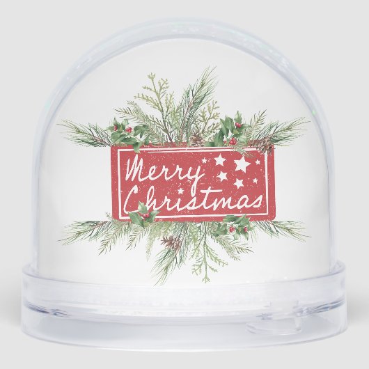 Snowman with Cardinal Merry Christmas (裏面)