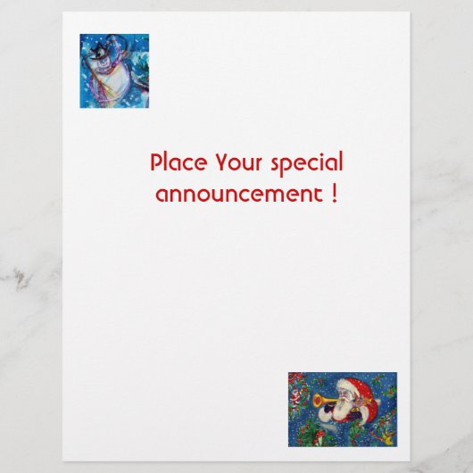 SNOWMAN WITH OWL チラシ (裏面)