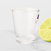 Snowman with Top Hat ショットグラス (左)