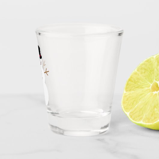 Snowman with Top Hat ショットグラス (右)