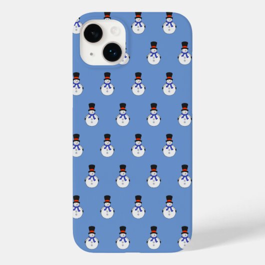 Snowman with top hat Case-Mate iPhoneケース (裏面)