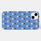 Snowman with top hat Case-Mate iPhoneケース (裏面 (横))