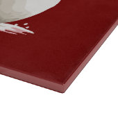 Snowman With Wine Christmas Gift Xmas Holiday  カッティングボード (角)