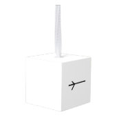 Snowman Wooden Cube Christmas Ornament キューブオーナメント (裏面アングル)