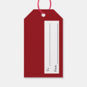 Snowman's Letter to Santa Painting by Alfred Fox ギフトタグ (裏面)