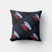 Snowman's Letter to Santa Painting by Alfred Fox クッション (正面)