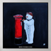 Snowman's Letter to Santa Painting by Alfred Fox ポスター (正面)