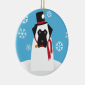 Snowmastiffのオーナメント セラミックオーナメント (右)