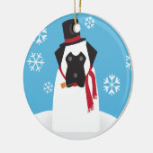 Snowmastiffのオーナメント セラミックオーナメント (左)