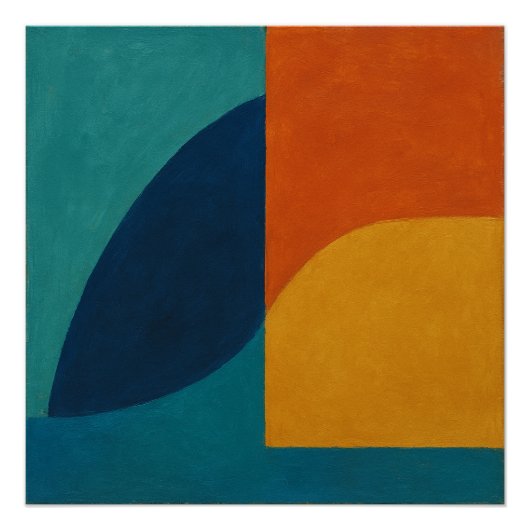 "Snowmelt Resonance" Abstract ポスター (正面)