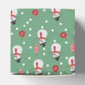 Snowmen and Christmas Ornaments フェイバーボックス (上部)