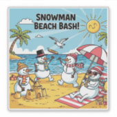 Snowmen Beach Bash シール (正面)