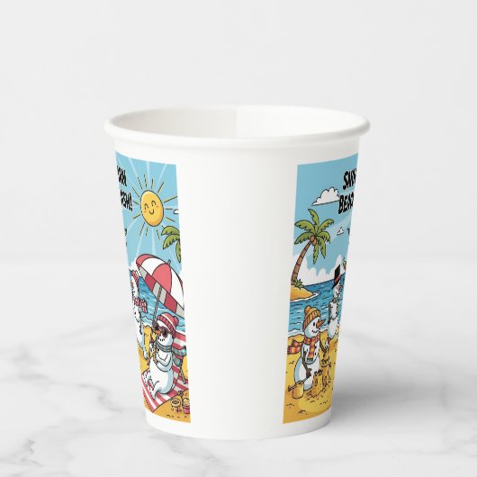 Snowmen Beach Bash 紙コップ (左)