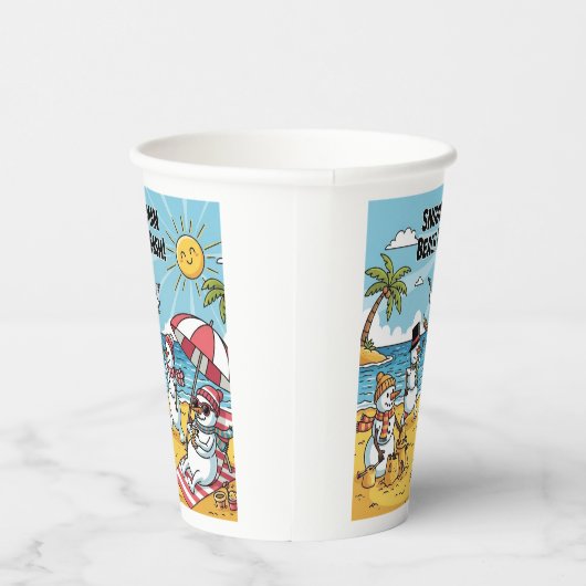 Snowmen Beach Bash 紙コップ (右)