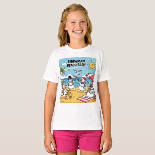 Snowmen Beach Bash Tシャツ (正面フル)