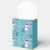 Snowmen, Candy Canes & Festive Holiday Pattern フェイバーボックス (見開き)