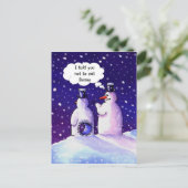 Snowmen, Don't eat beans!!!! ポストカード (スタンド正面)