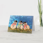 Snowmen Sugar Cookie Christmas シーズンカード (正面)