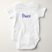 Snowmen Winter One-derland 1st birthday  ベビーボディスーツ (裏面)