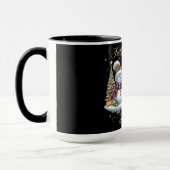 Snowmen with Gifts and Trees  マグカップ (左)