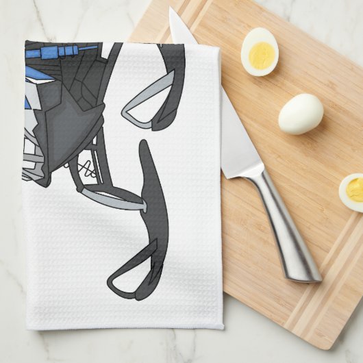 Snowmobile cartoon illustration キッチンタオル (四つ折り)