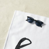 Snowmobile cartoon illustration  ビーチタオル (インサイチュ)