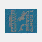 Snowmobile I Don't Crash Random Gravity Checks Fun フリースブランケット (正面(横))